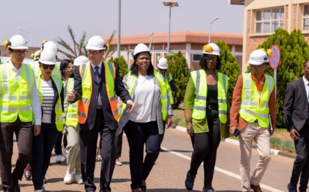 Perezida Andry Rajoelina yasuye Uruganda Africa Improved Foods - AMAFOTO