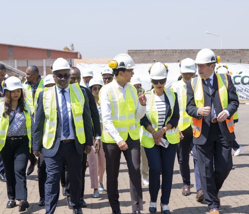 Perezida Andry Rajoelina yasuye Uruganda Africa Improved Foods - AMAFOTO