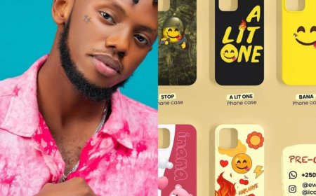 Chris Eazy yinjiye mu bucuruzi bw'ibifuniko bya Telephone