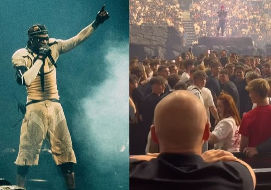 Umugabo wari wicaye yahagaritse igitaramo cya Travis Scott