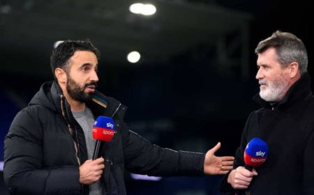 Uko abafana bafashe umutoza wa Manchester United, Ruben wanze gusuhuza Ed Sheeran