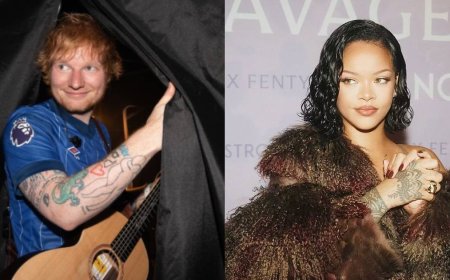 Ed Sheeran yavuze impamvu buri gihe yandika indirimbo atekereza Rihanna