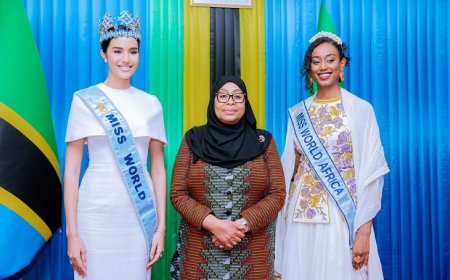 Amagambo yihariye Miss World 2025, Opal Suchata yavuze kuri Perezida wa Tanzania, Samia Suluhu - AMAFOTO