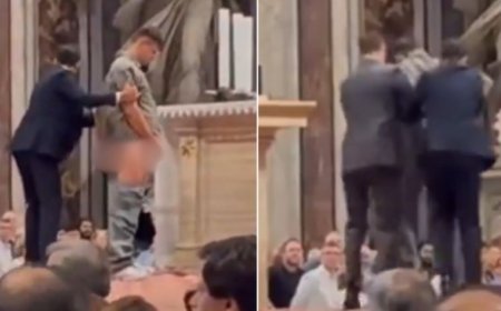 Yihagaritse imbere ya Alitari ya Bazilika ya Mutagatifu Patero i Roma