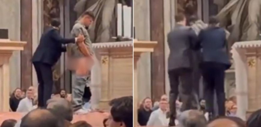 Yihagaritse imbere ya Alitari ya Bazilika ya Mutagatifu Patero i Roma