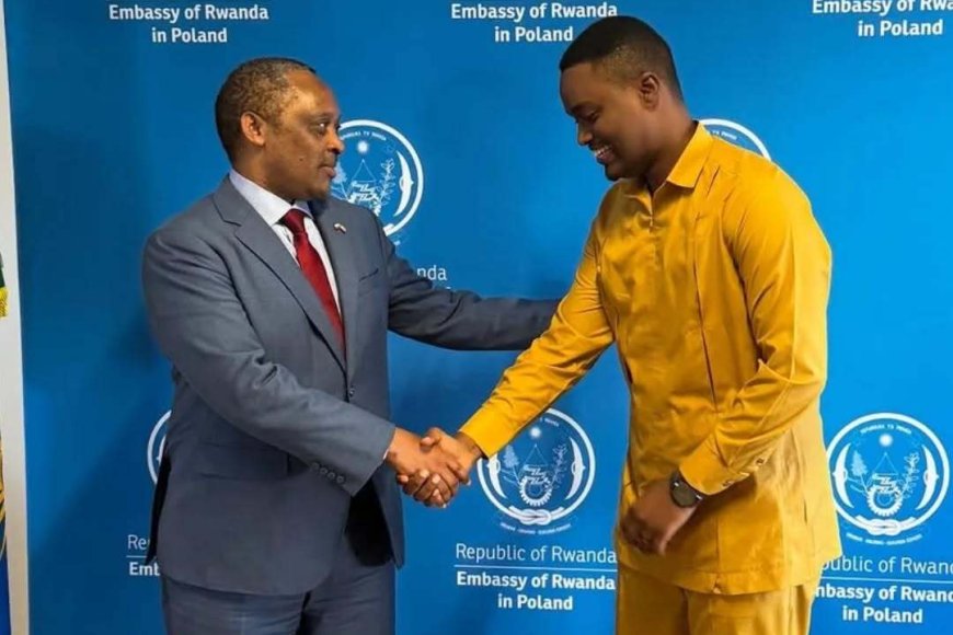 Josh Ishimwe yasuye Ambasade y’u Rwanda muri Poland