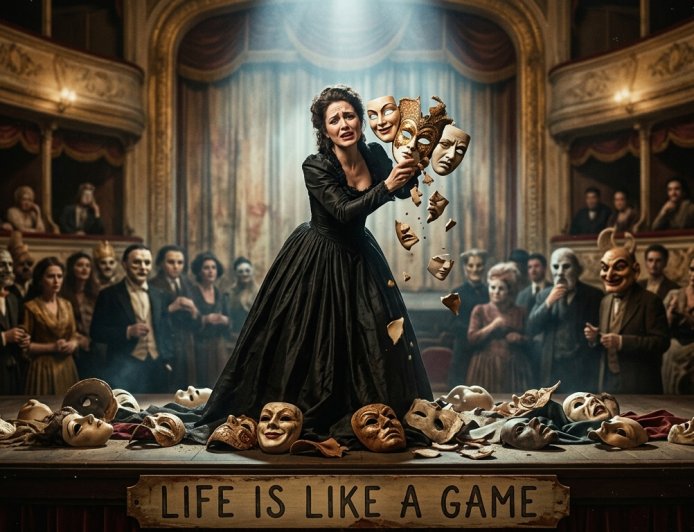 Ubuzima ni nk’umukino, aho buri wese akinana isura itari iye.