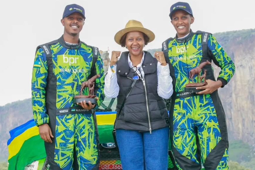 Queen Kalimpinya yitwaye neza muri Safari Rally Kenya