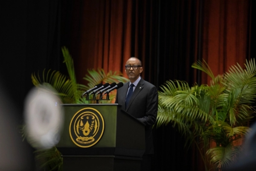 Perezida Kagame yerekanye impungenge ziri mu bufatanye bw'umuhungu wa Habyarimana na FDLR