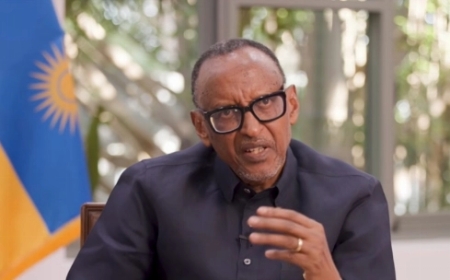 Kagame yongeye kugaragaza impungenge ku mubano wa Tshisekedi n’umuhungu wa Habyarimana