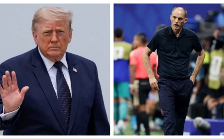 Perezida Trump yifatiye ku gahanga Thomas Tuchel utoza Ubwongereza