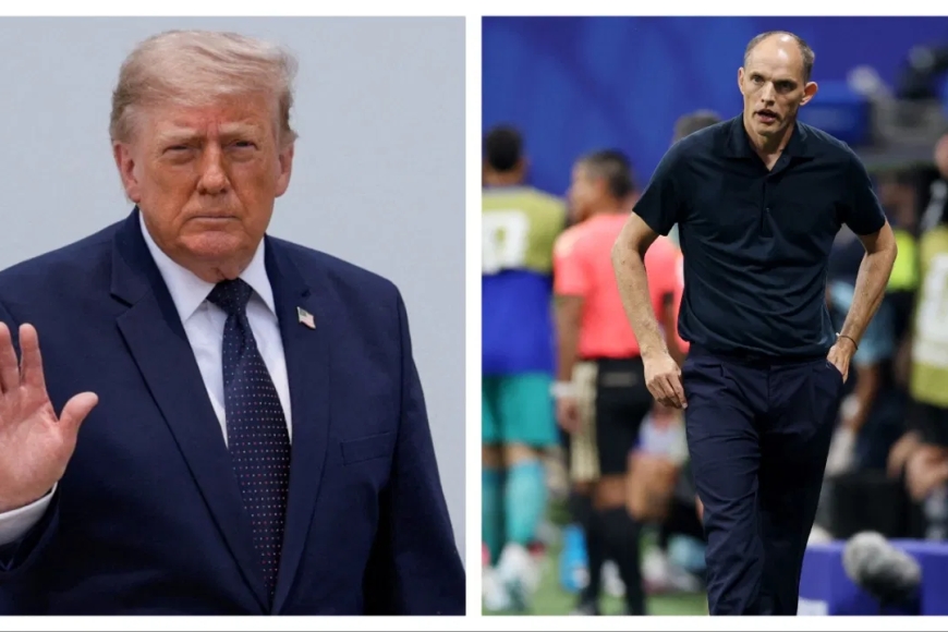 Perezida Trump yifatiye ku gahanga Thomas Tuchel utoza Ubwongereza