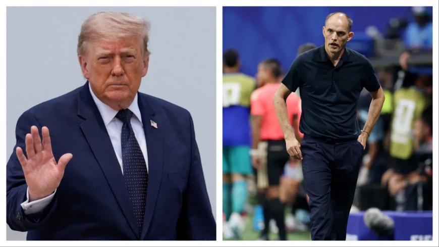 Perezida Trump yifatiye ku gahanga Thomas Tuchel utoza Ubwongereza